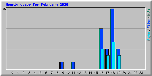 Hourly usage for February 2026